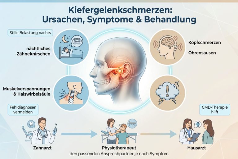 Kiefergelenkschmerzen Ursachen Symptome wann