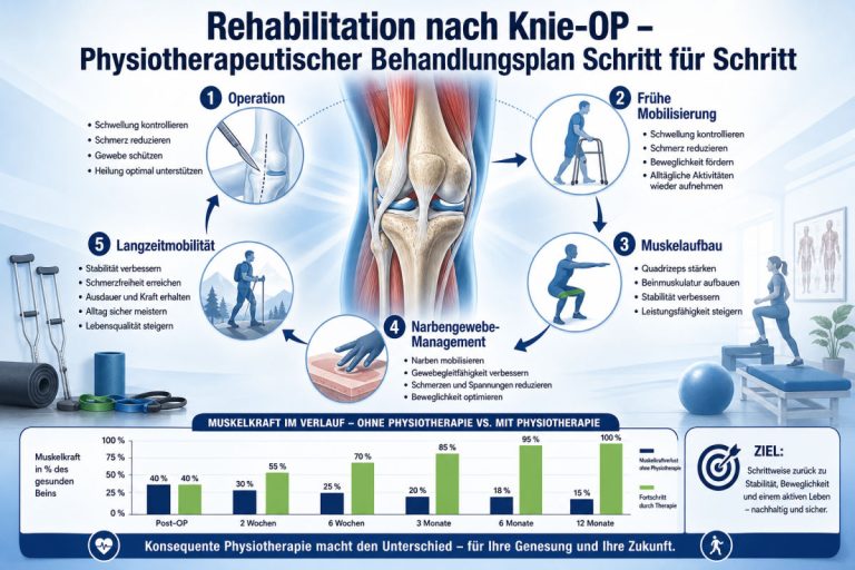 Rehabilitation nach Knie OP Physiotherapeutische